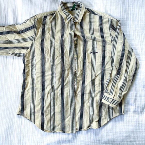 Ralph Lauren Tops - Ralph Lauren Striped Cotton Shirt w Embroidery